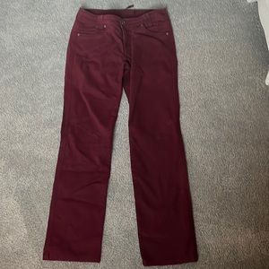 KUHL pants, dark red, size 6